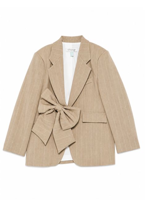 Giacca con fiocco A' LAPAGE | FORLÌ 26SAGCSP00013BEIGE